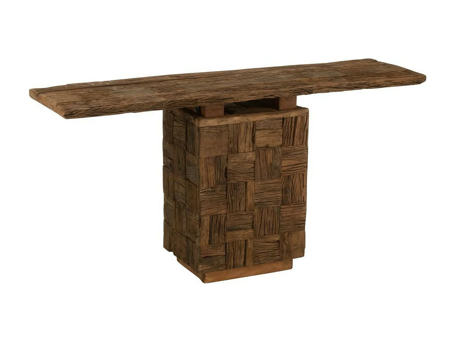 Console en bois foncé recyclé L150 - ICA