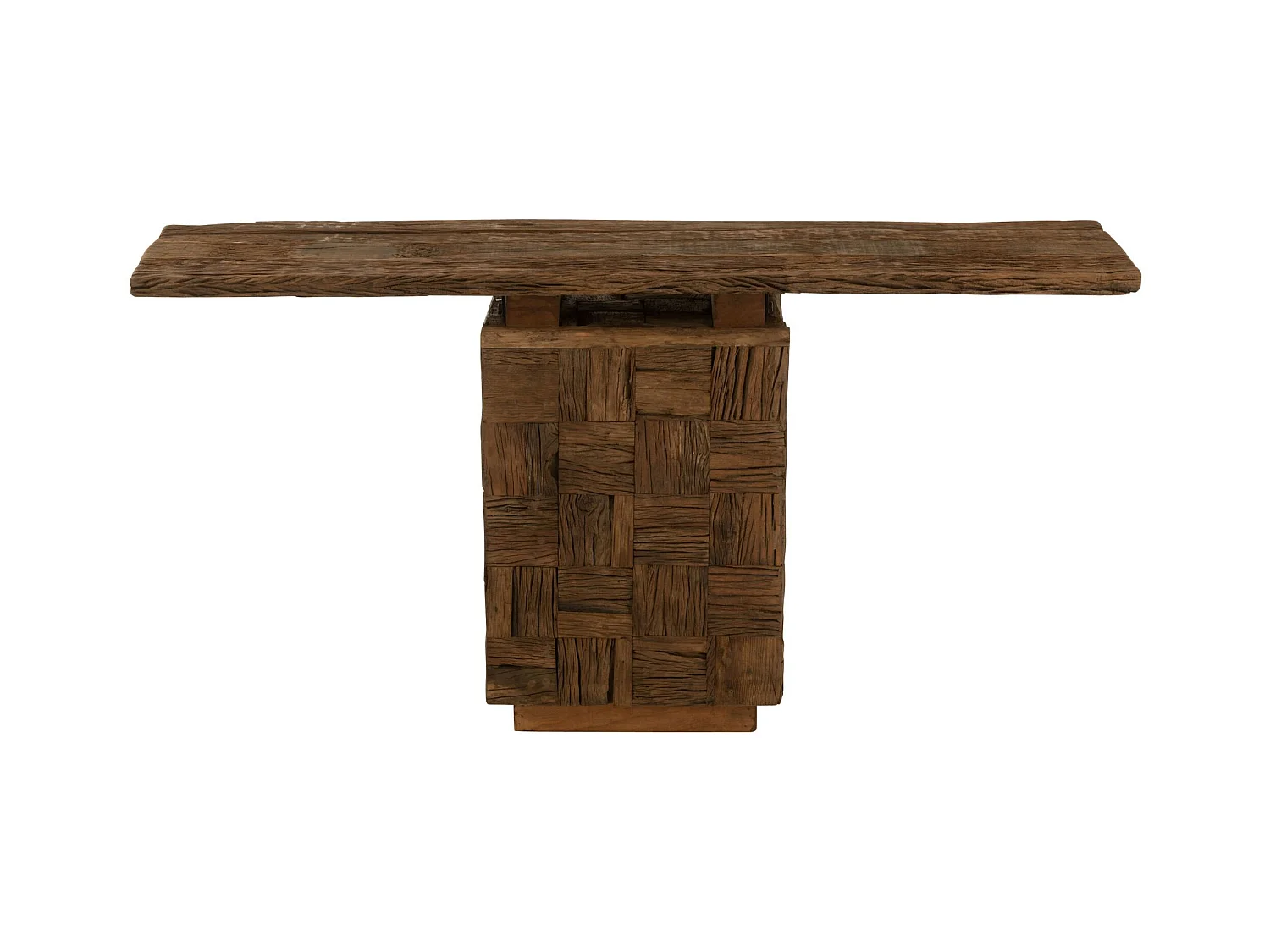 Console en bois foncé recyclé L150 - ICA