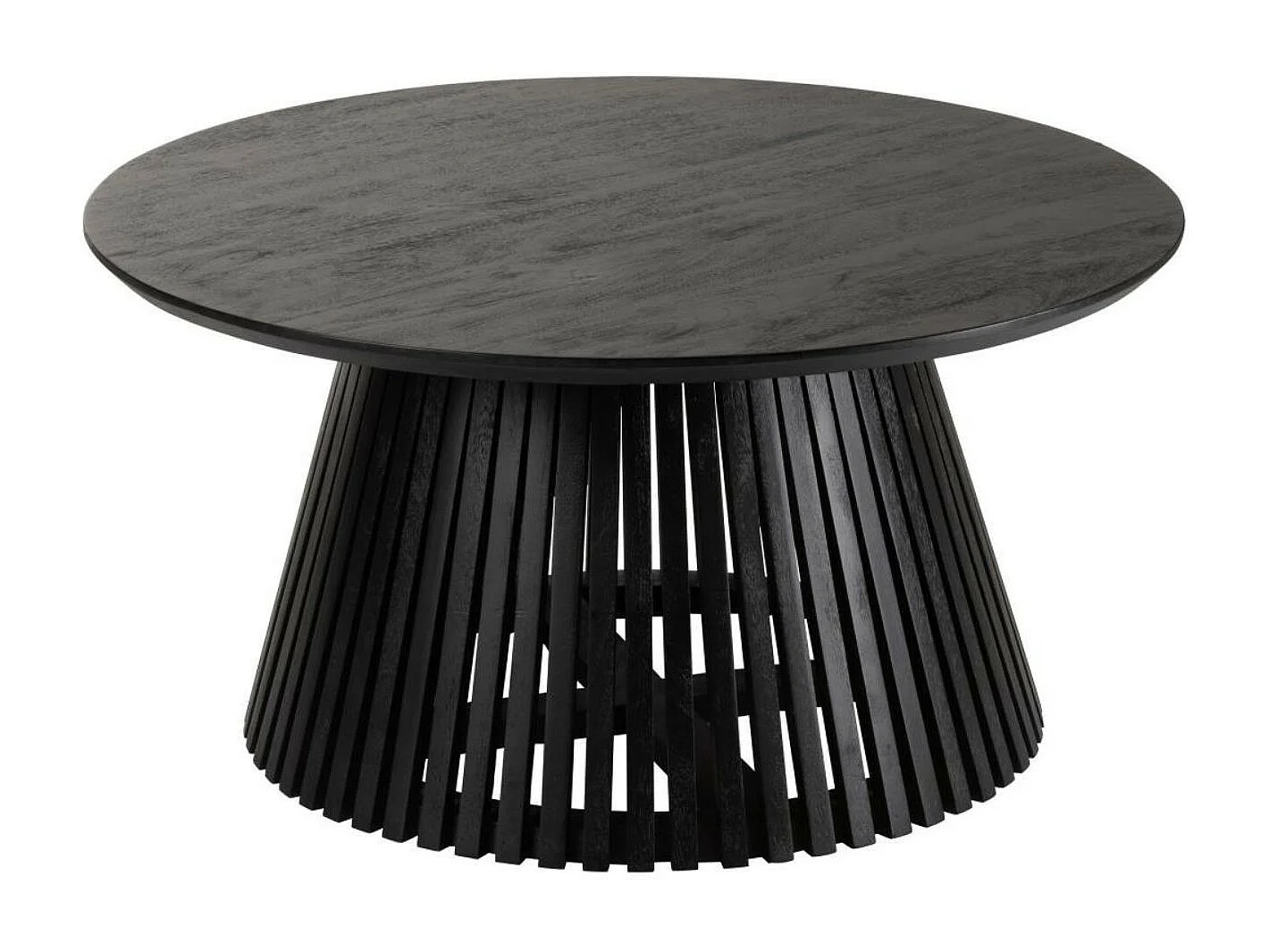 Table basse ronde en bois de manguier - VALERIE