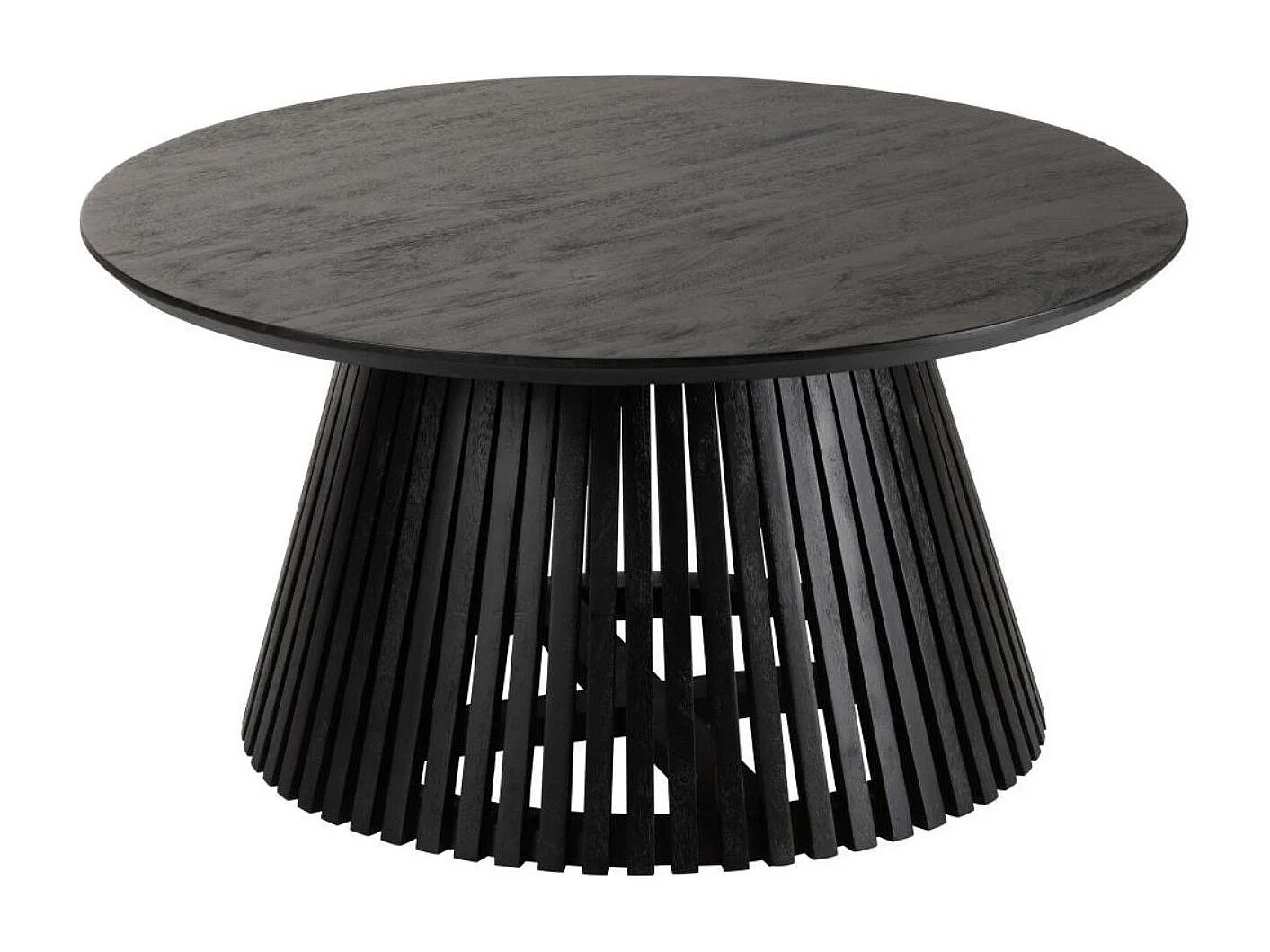 Table basse ronde en bois de manguier - VALERIE