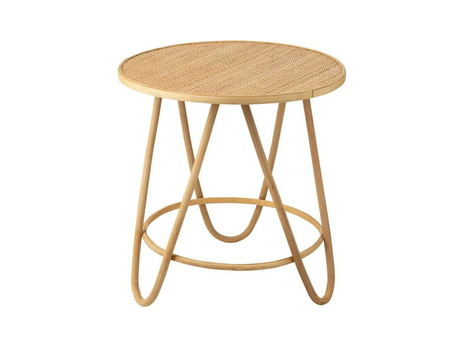 Table basse ronde en rotin naturel D60 - TARO