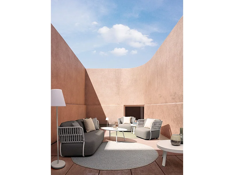 Table basse de jardin ronde en métal D41 - LA BAULE