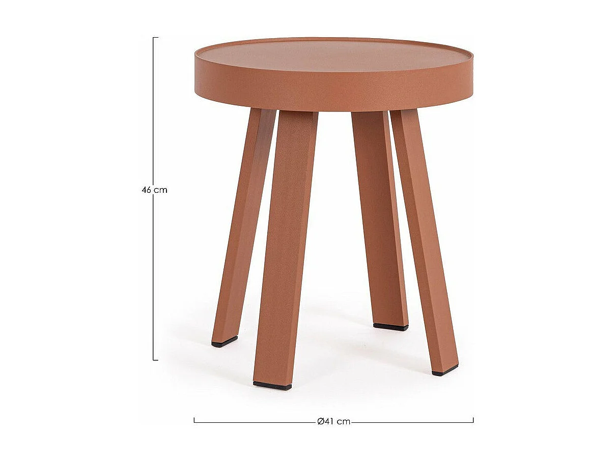 Table basse de jardin ronde en métal D41 - LA BAULE