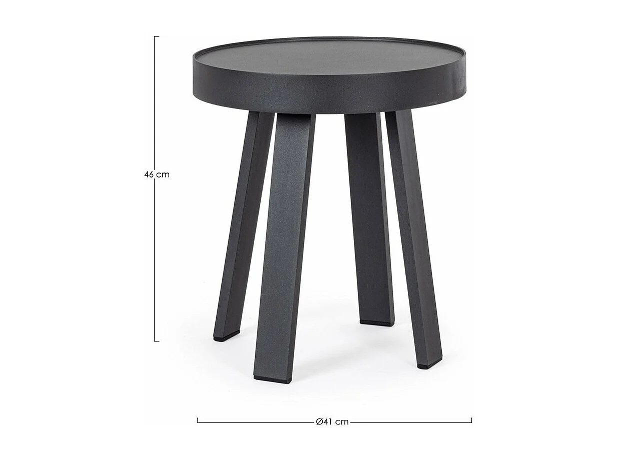 Table basse de jardin ronde en métal D41 - LA BAULE