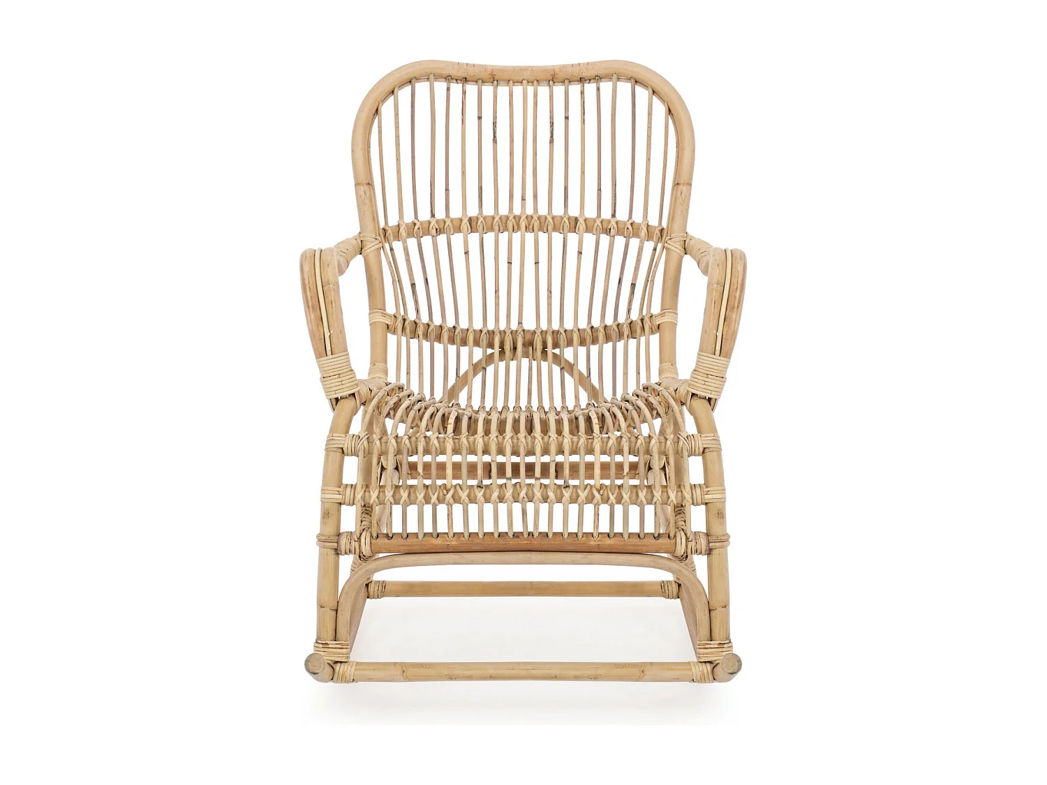 Rocking chair en rotin - CARMELIE