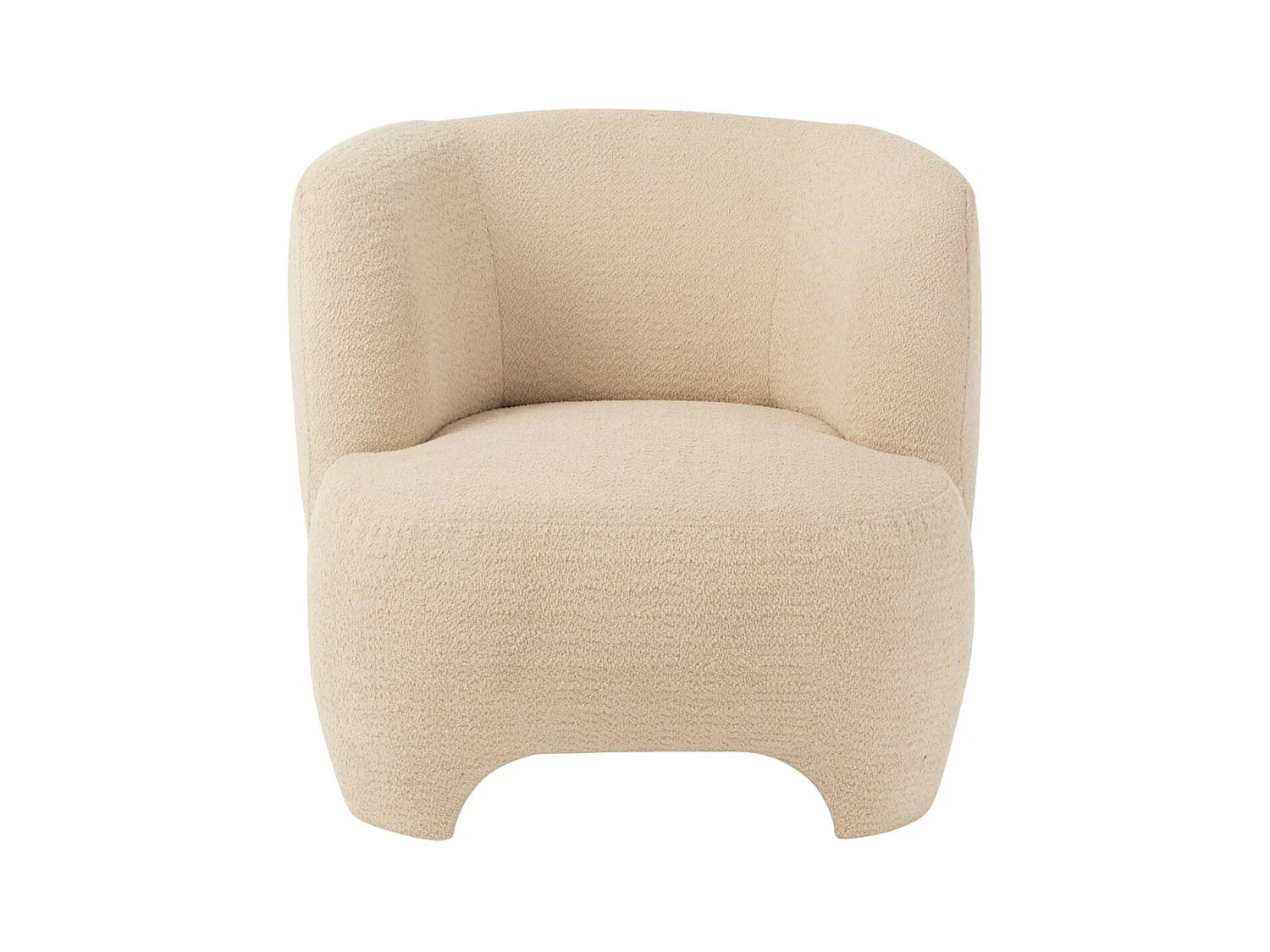 Fauteuil Design Tricoté "Erwin" 80cm Blanc