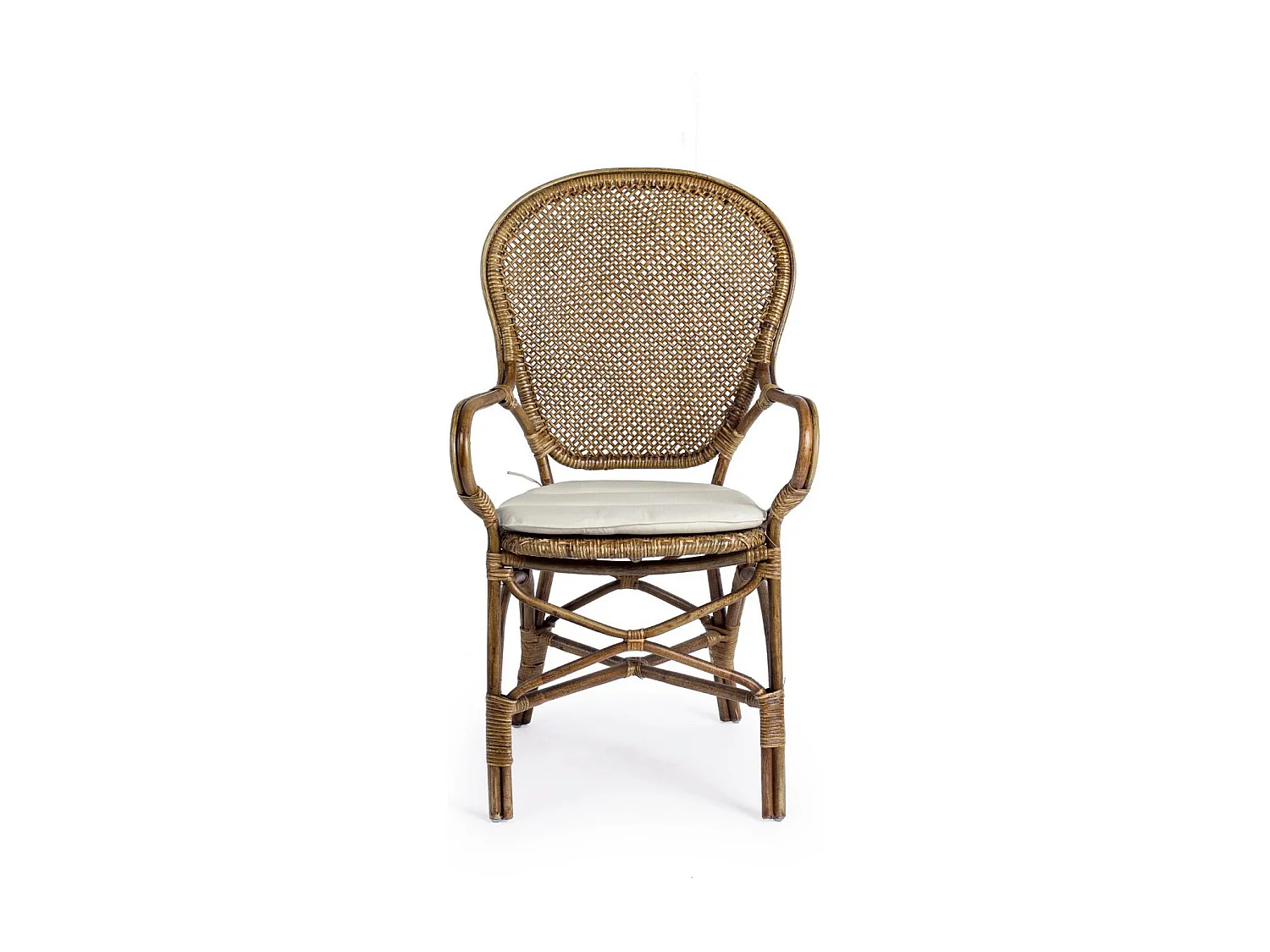 Fauteuil en rotin Bistrot (lot de 2) - ELINA