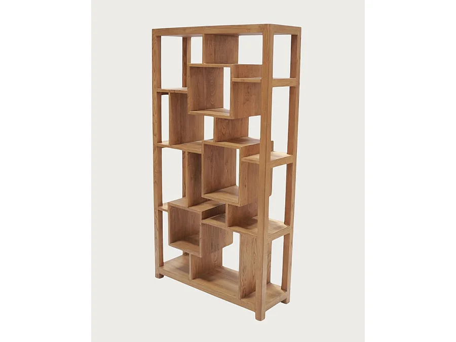 Maze - Étagère en bois massif de Teck