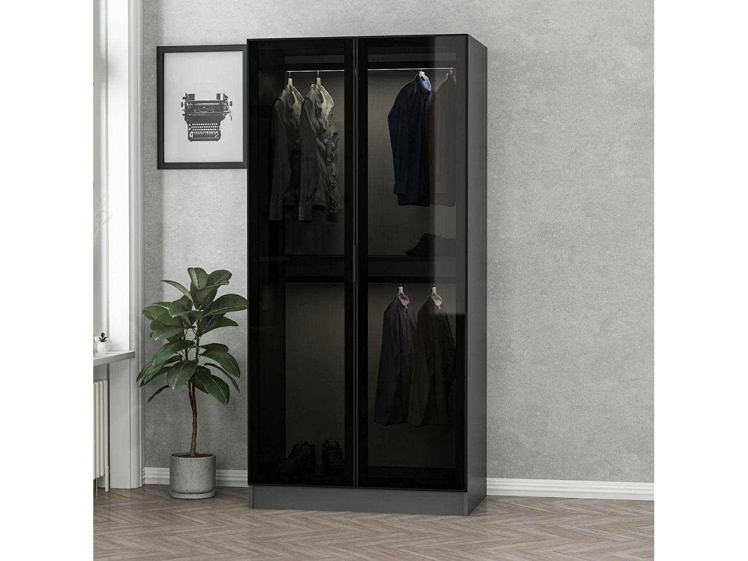 Scrivania contemporanea con 9 ripiani - KUHMO - bianco