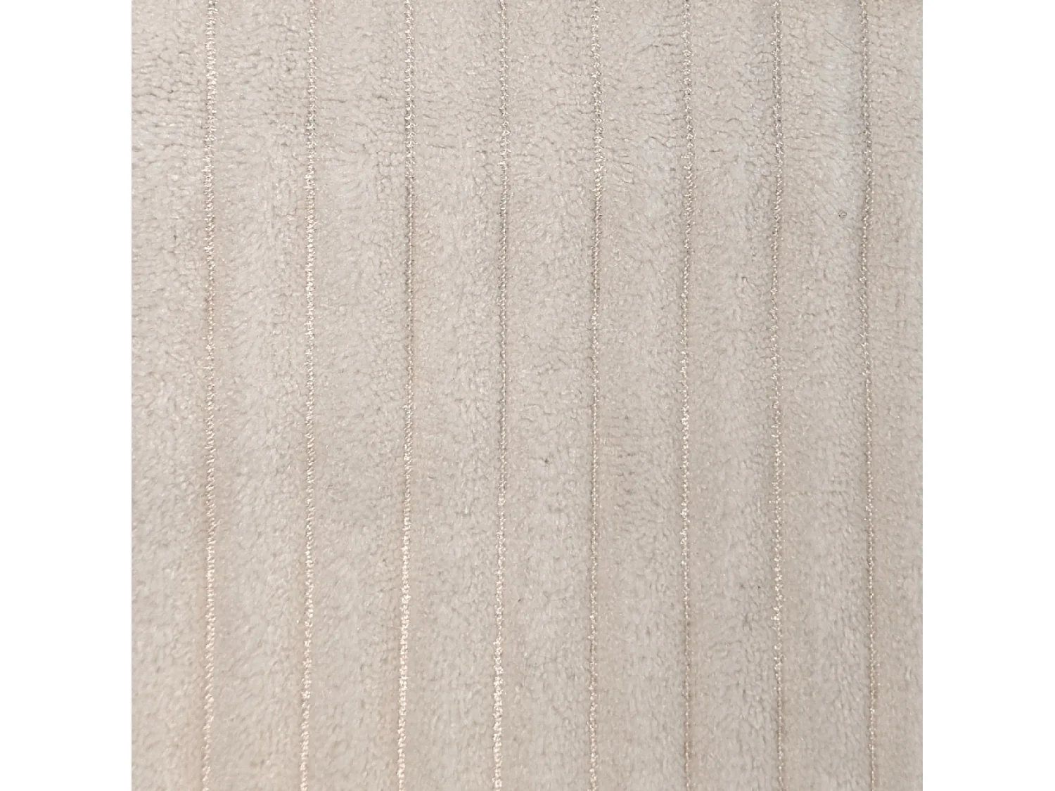 Panoramische omvormbare 4-zitsbank van geribbeld fluweel met opbergruimte MAHÉ - beige