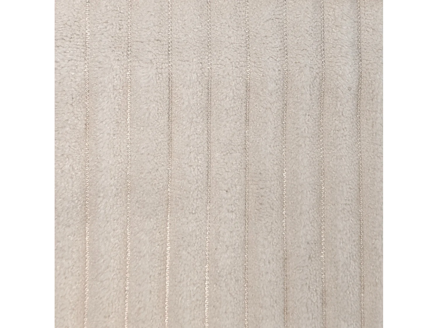 Panoramische omvormbare 4-zitsbank van geribbeld fluweel met opbergruimte MAHÉ - beige