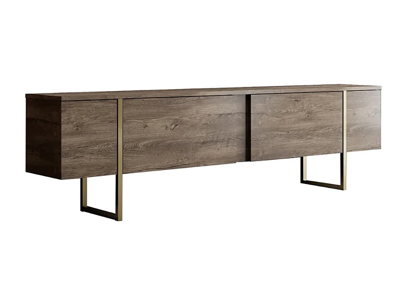 Zeitgenössisches TV-Möbel in Anthrazit mit Stauraum - 160 cm