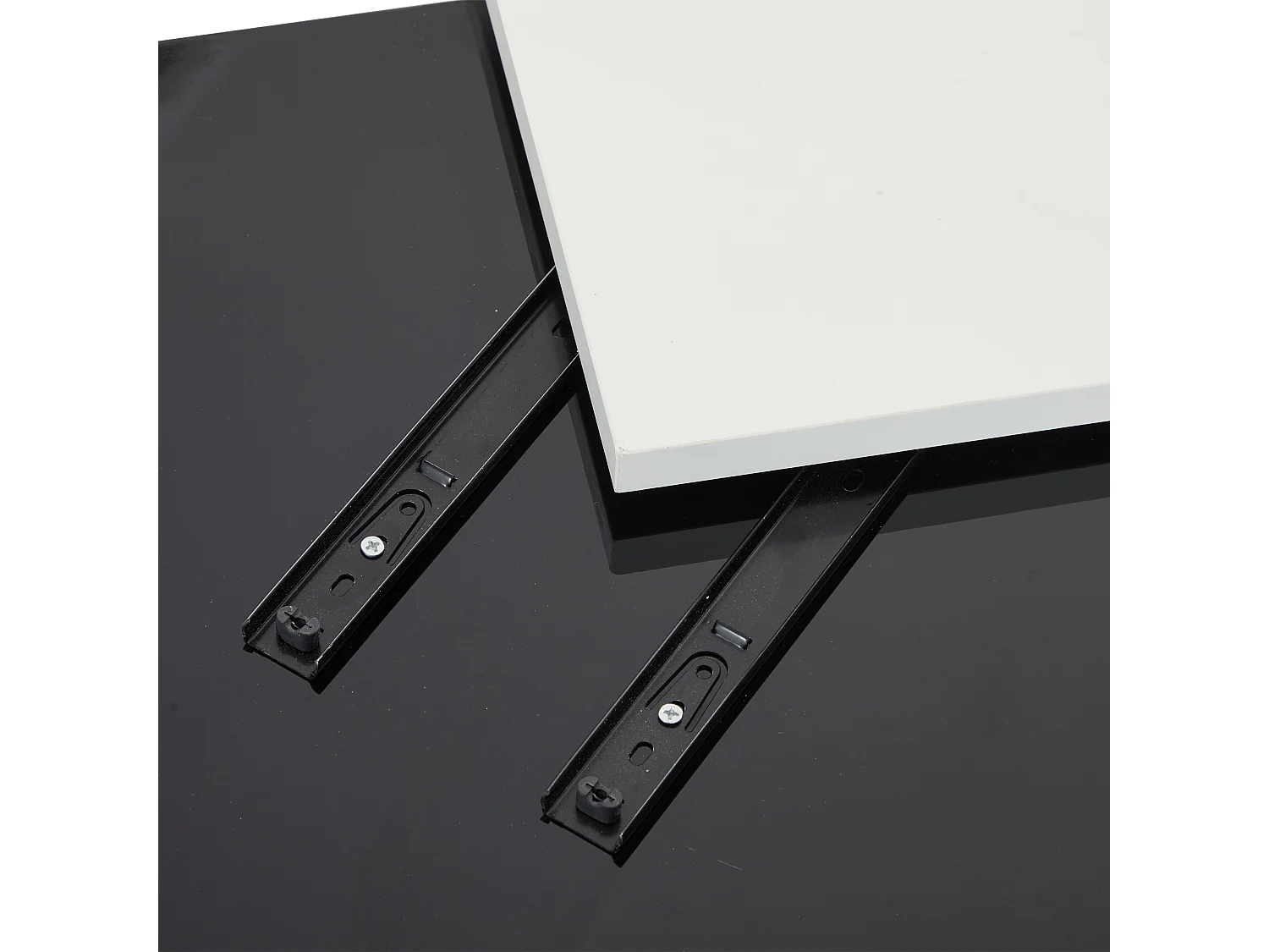 Tavolino quadrato 75x75x33,5 cm - con 4 cassetti - Nero