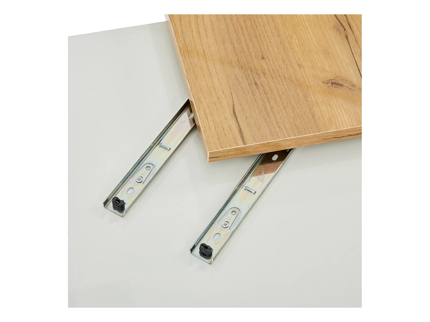 Table basse carré 75x75x33,5cm - avec 4 tiroirs - Blanc