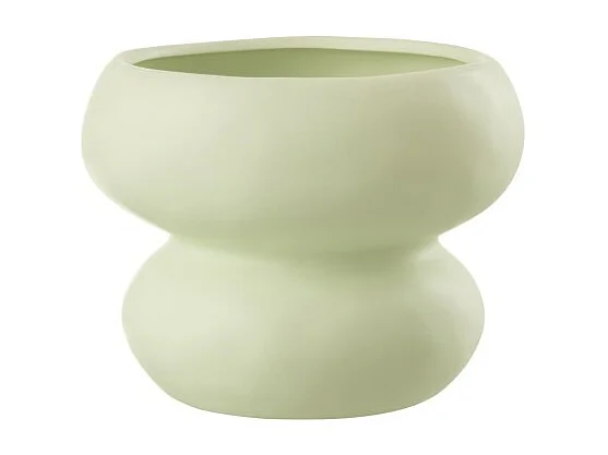 Portavaso in ceramica verde 19.5x19.5x15 cm