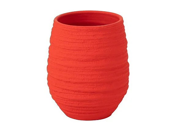 Rode keramische bloempot 21*18*23 cm