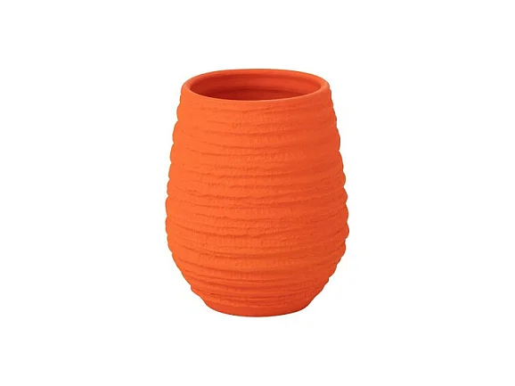 Cache-pot en céramique orange 21*18*23 cm