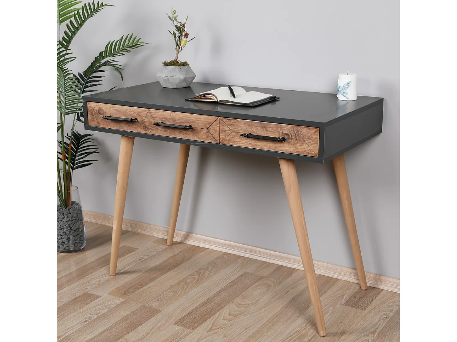 Mobile TV contemporaneo in vetro e legno 120 cm JOY