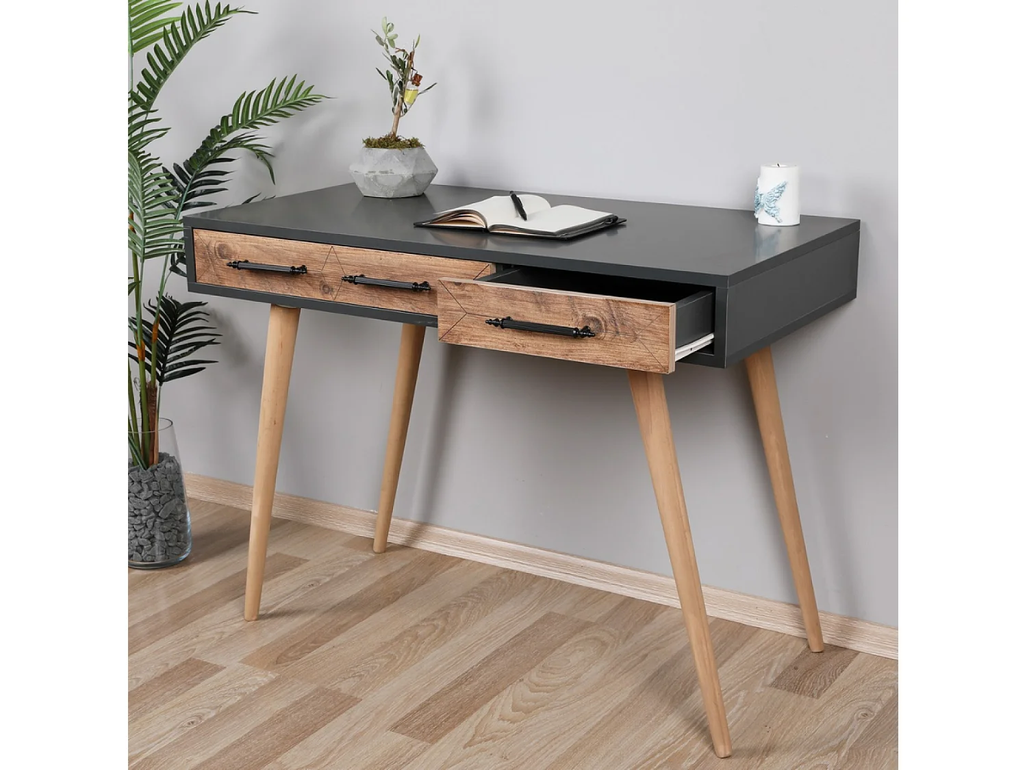 Mobile TV contemporaneo in vetro e legno 120 cm JOY