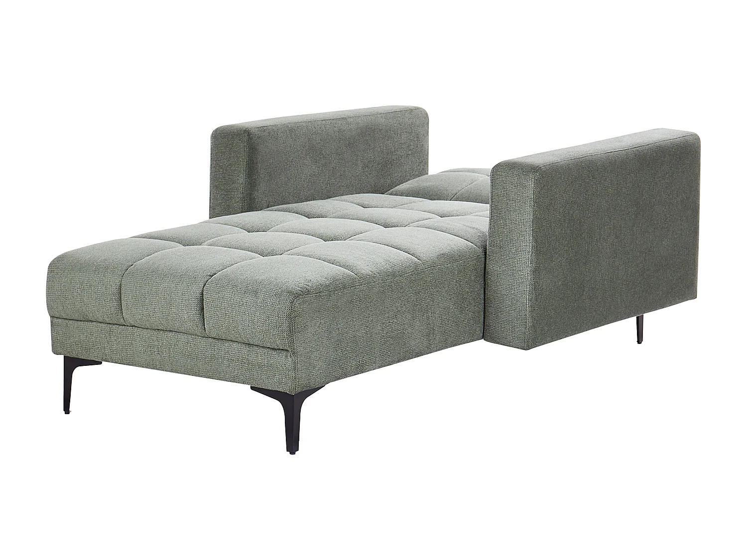 Chaise longue ALNES Stof Donkergroen