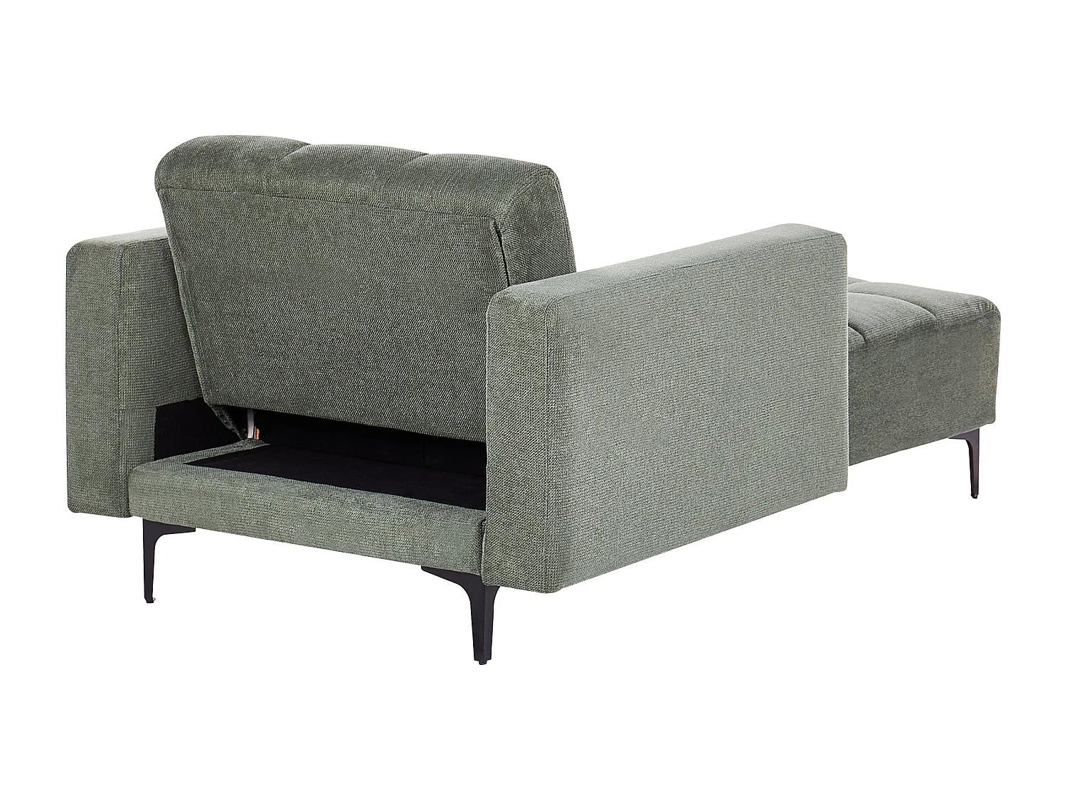 Chaise longue ALNES Stof Donkergroen