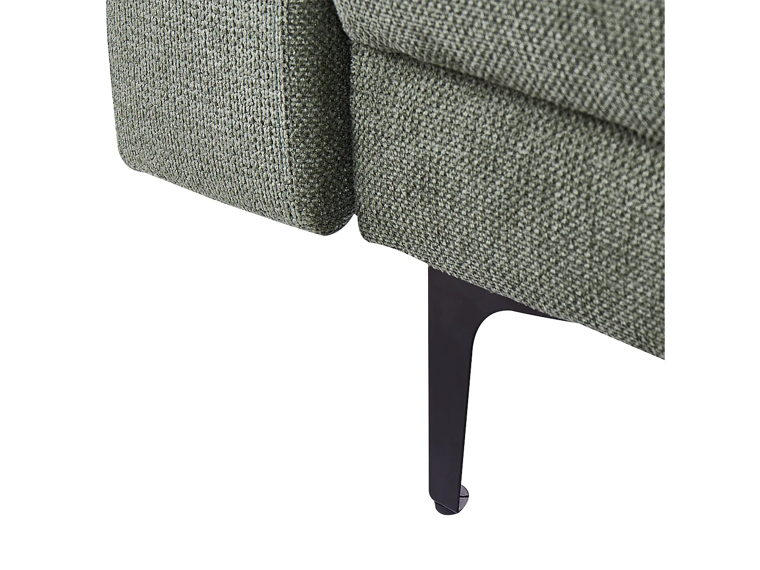 Chaise longue ALNES Stof Donkergroen