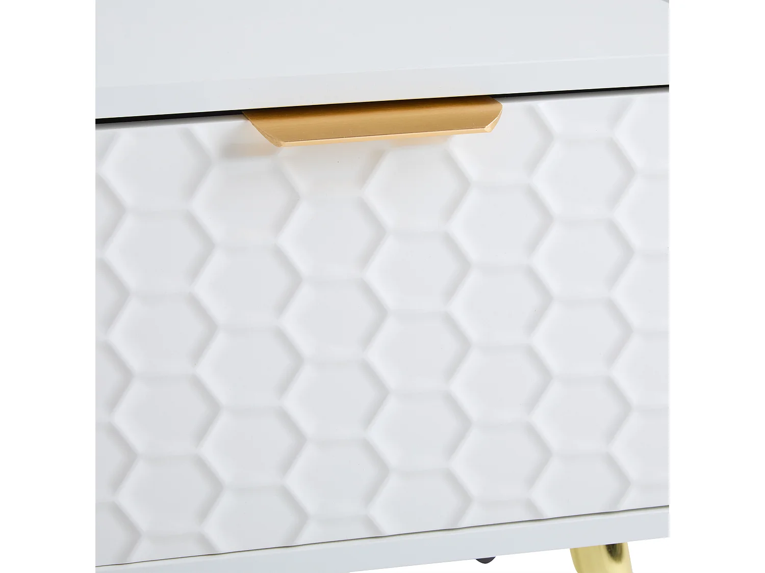 Meuble TV moderne 180 cm - 1 tiroir + 2 portes + 3 compartiments - Blanc