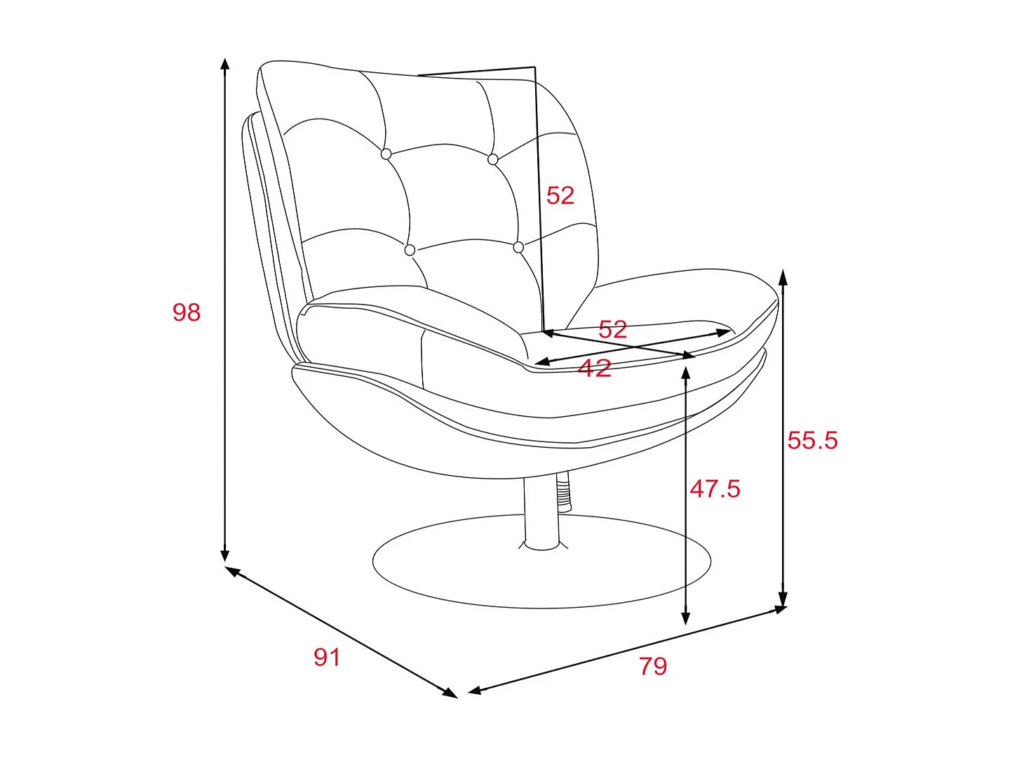 Fauteuil en tissu camel avec piètement noir Magnum