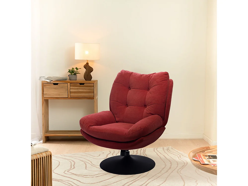Fauteuil pivotant Magnum pied noir - Amadeus