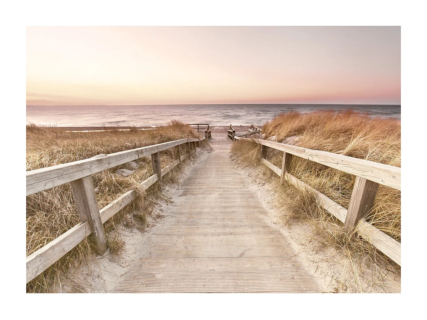 Tableau sur verre synthétique vers la mer 65x97 cm