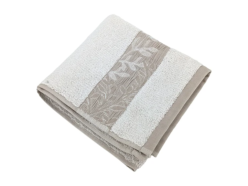 Serviette de toilette 50x100 cm FOLIUM coton 520g/m² beige