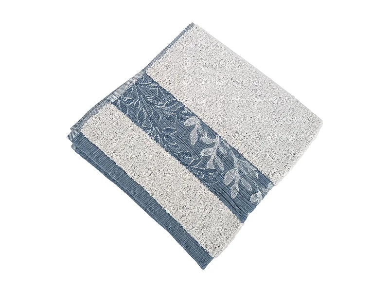 Serviette de toilette 50x100 cm FOLIUM coton 520g/m² bleu Cérulé