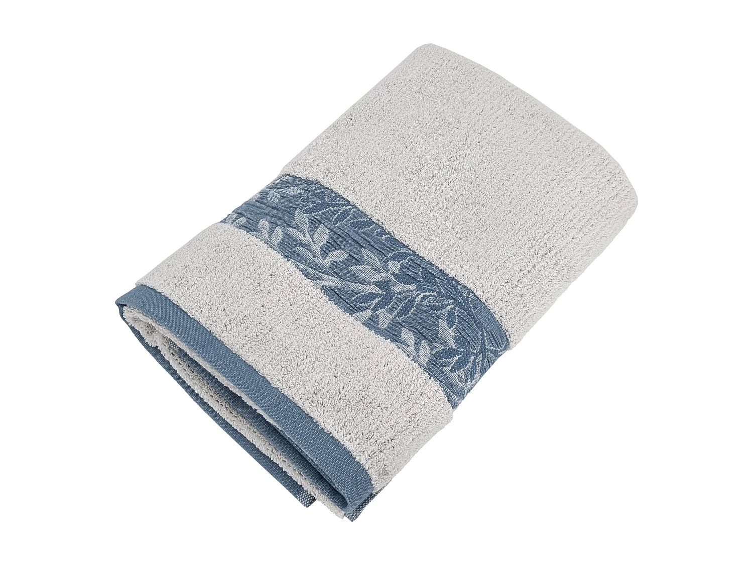 Drap de douche 70x140 cm FOLIUM coton 520g/m² bleu Cérulé