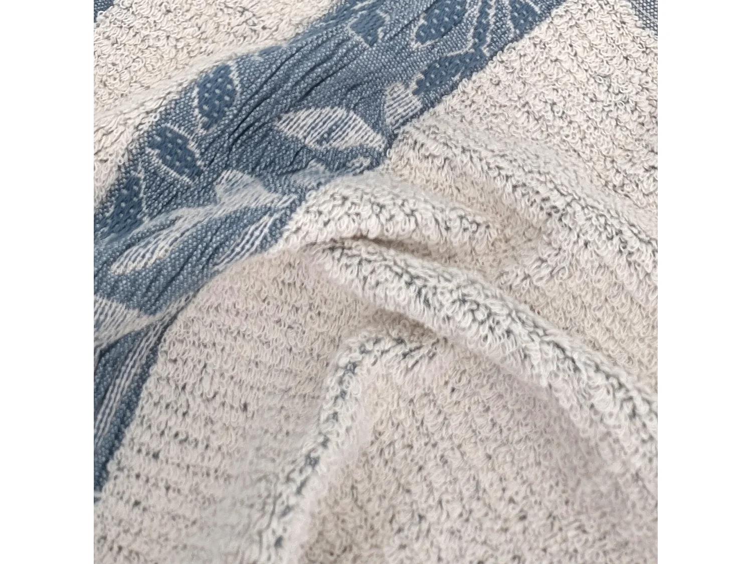 Drap de douche 70x140 cm FOLIUM coton 520g/m² bleu Cérulé