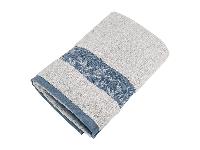 Drap de douche 70x140 cm FOLIUM coton 520g/m² bleu Cérulé