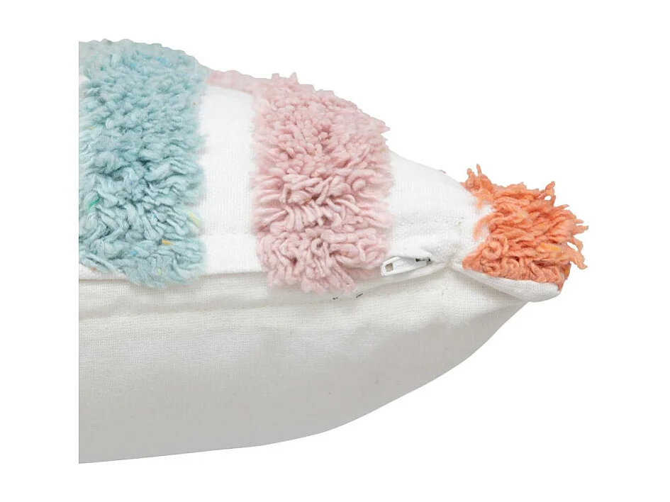 Coussin Enfant "Arc-en-Ciel" 38x38cm Multicolore