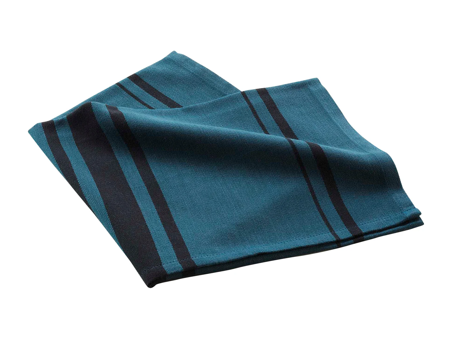 Torchon en Coton Tissé "Comptoir" 50x70cm Marine