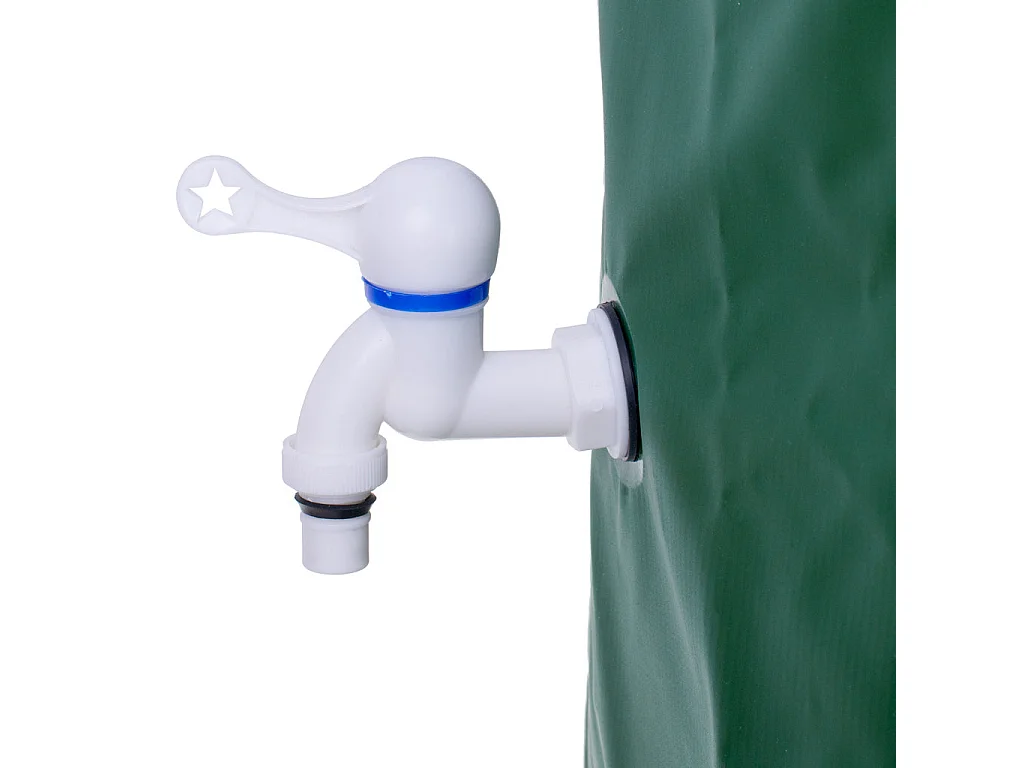 Regenwassertank 200L aus PVC mit Hahn und Ablassventil