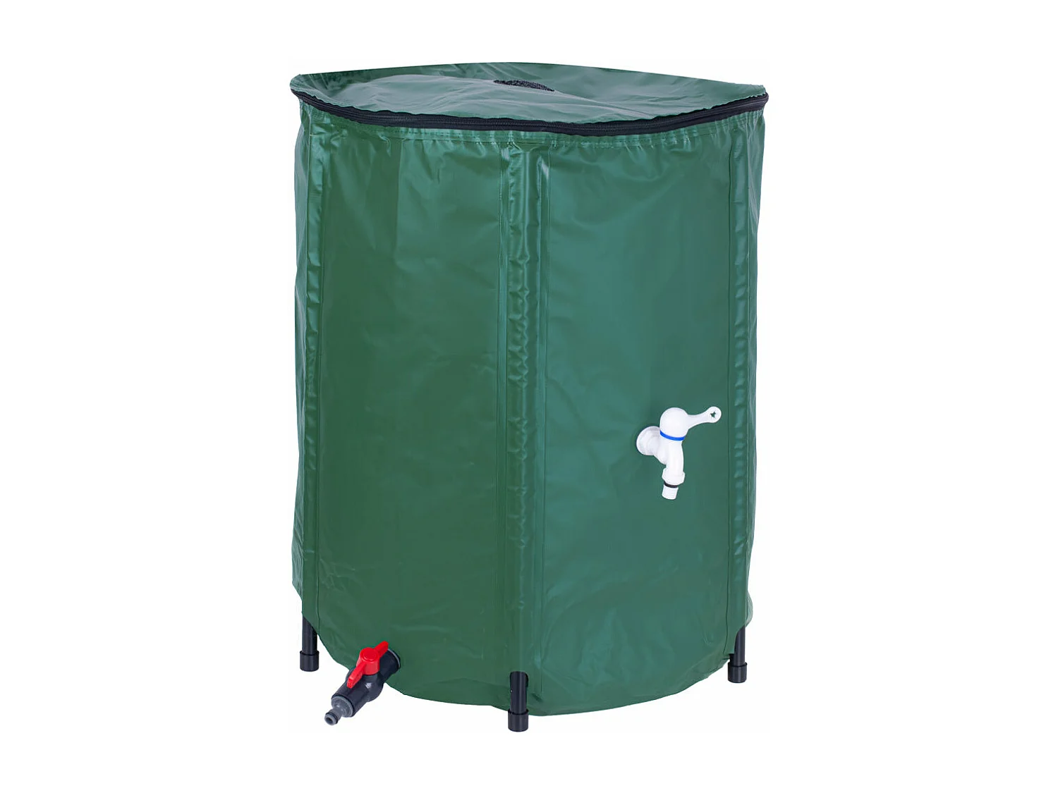 Réservoir d'eau de pluie 200L en PVC avec robinet et vanne de vidange