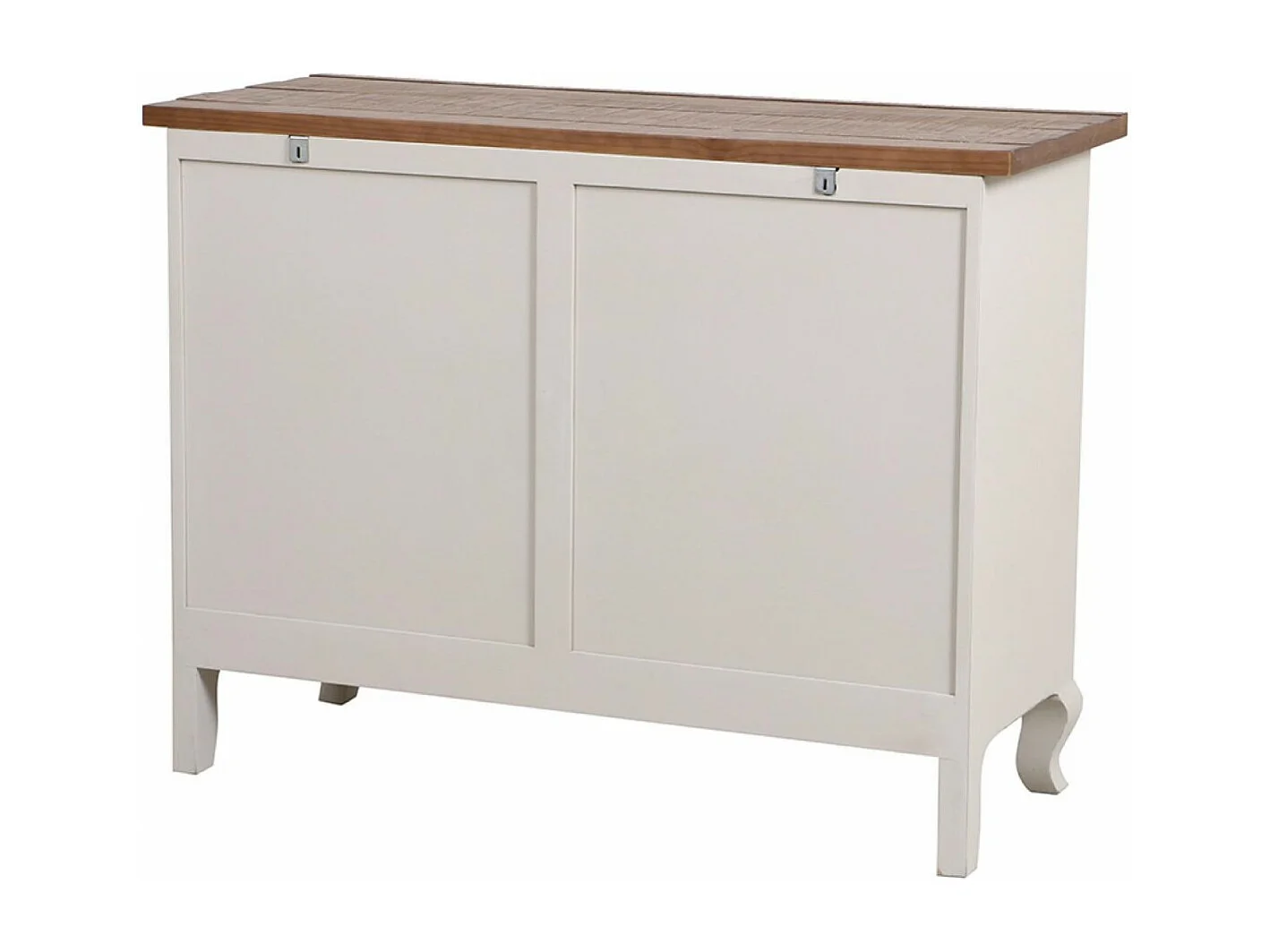 Buffet bas 2 portes Bois Blanc - Provence Interior's