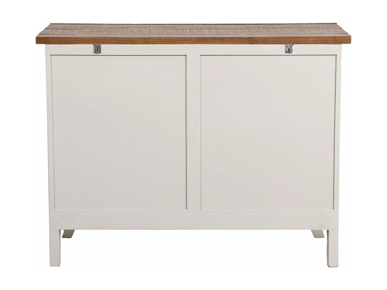 Buffet bas 2 portes Bois Blanc - Provence Interior's