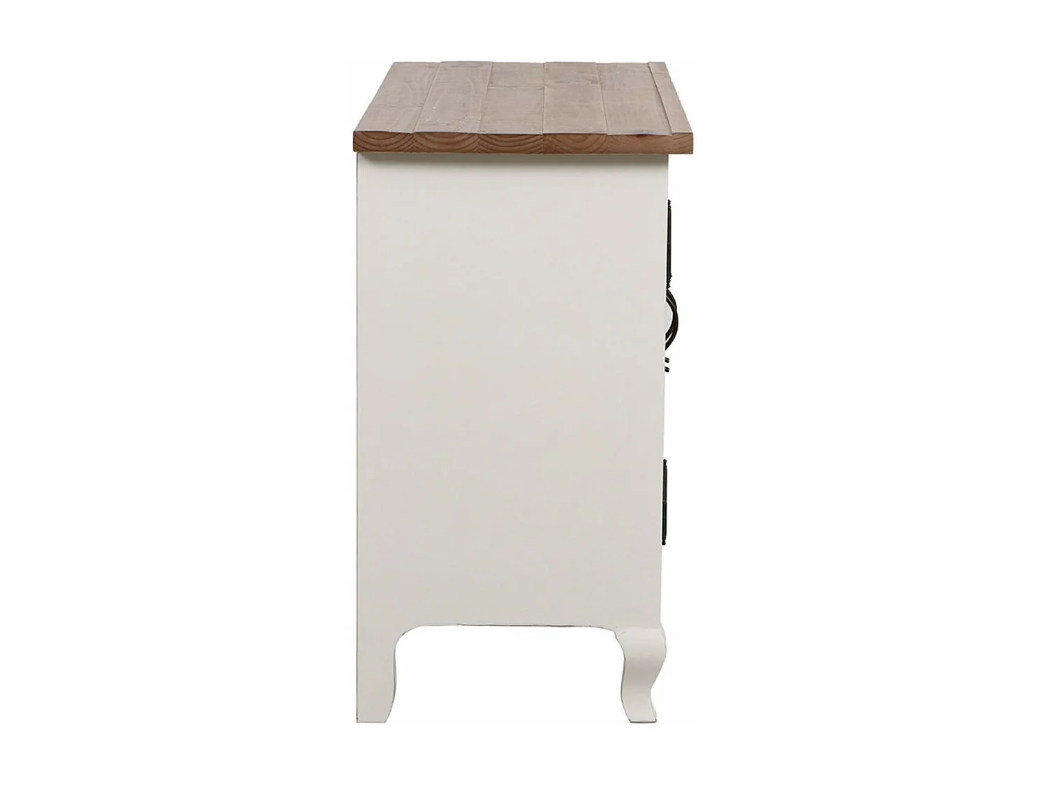 Buffet bas 2 portes Bois Blanc - Provence Interior's