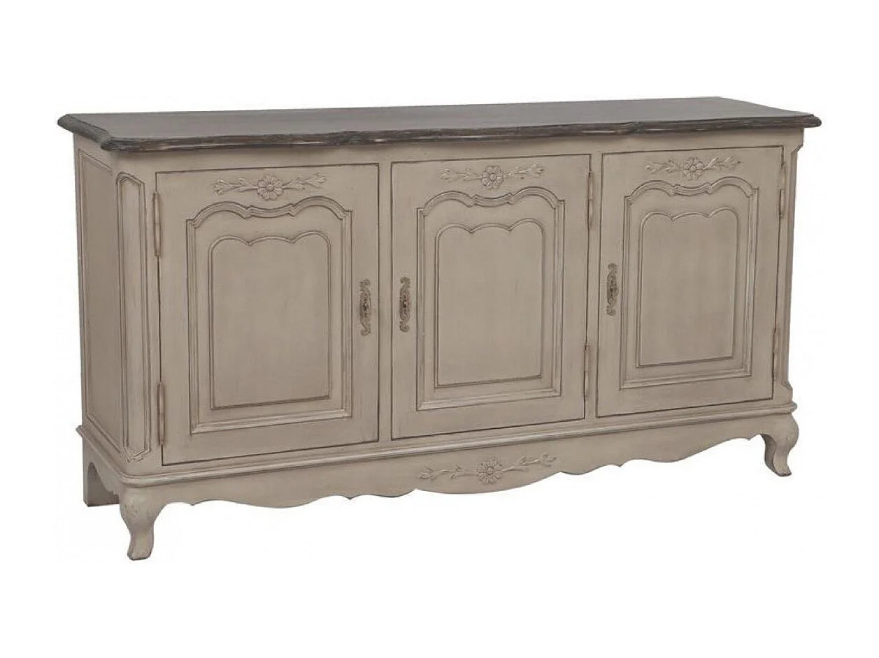 Buffet bas 3 portes Bois Beige - Château Interior's