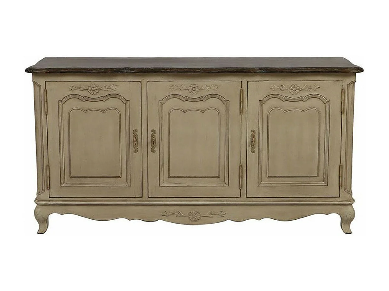 Buffet bas 3 portes Bois Beige - Château Interior's