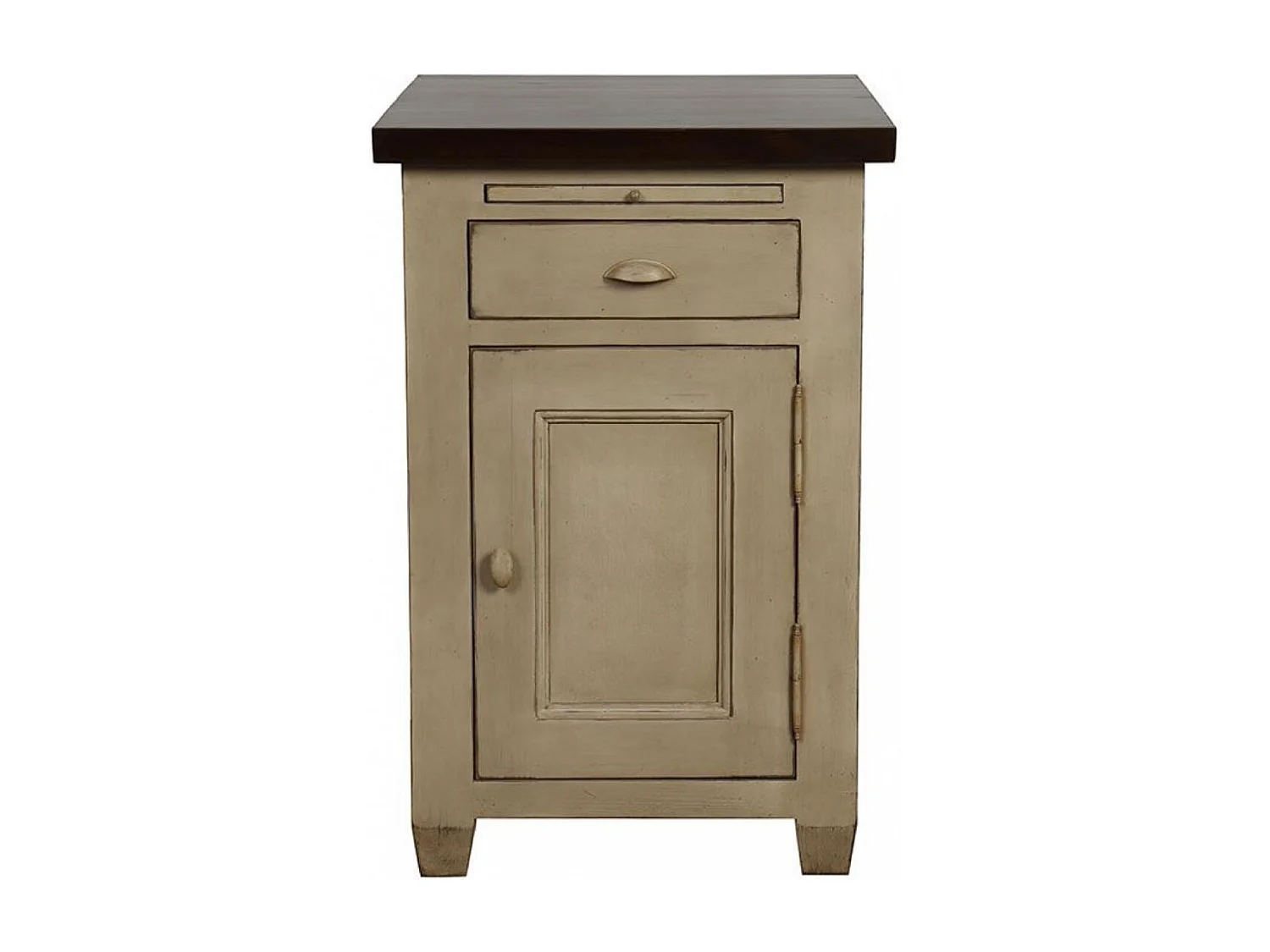 Buffet bas 1 porte 1 tiroir Bois Beige - Brocante Interior's
