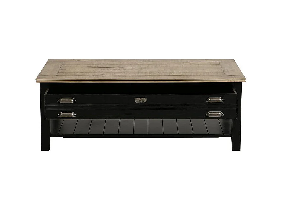 Table basse rectangulaire Bois Noir - Magellan Interior's