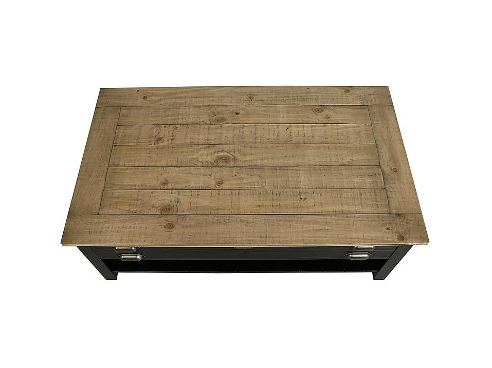 Table basse rectangulaire Bois Noir - Magellan Interior's