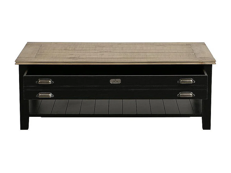 Table basse rectangulaire Bois Noir - Magellan Interior's