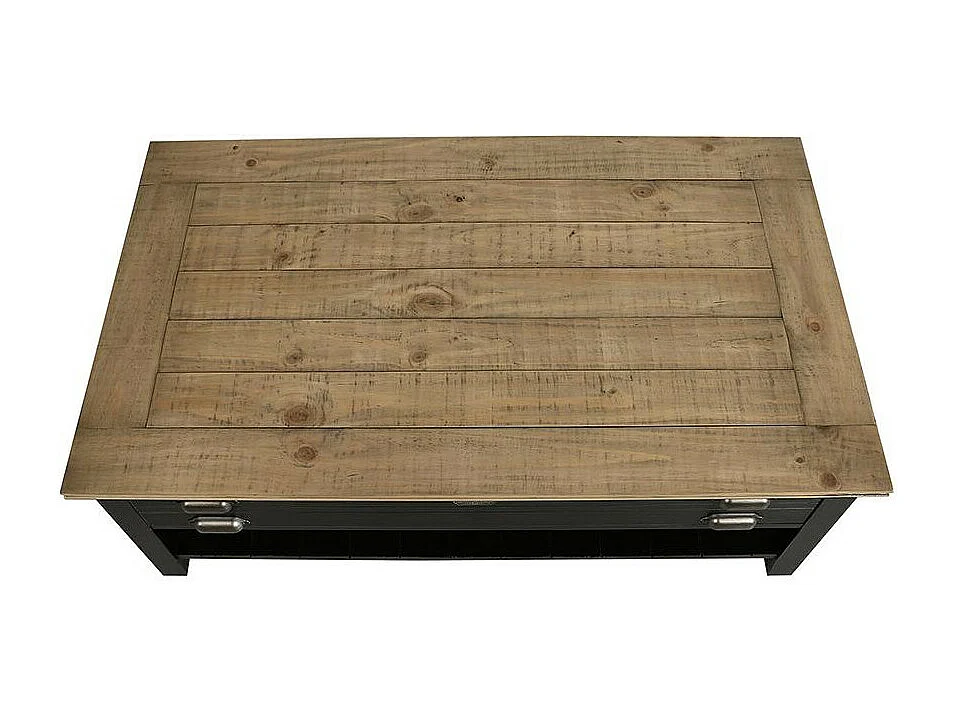 Table basse rectangulaire Bois Noir - Magellan Interior's
