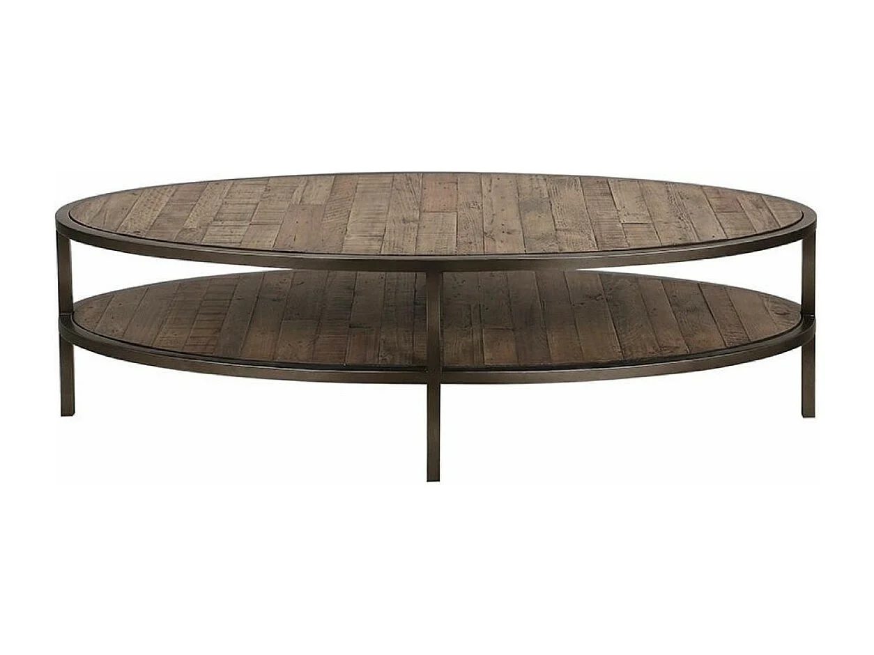 Table basse ovale Bois Marron - Empreintes Interior's